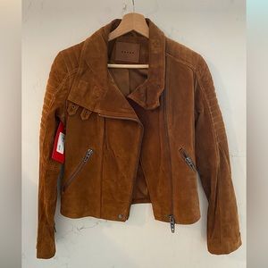 Blank NYC 100% Leather Suede Moto Jacket - **NEW (with tags)**